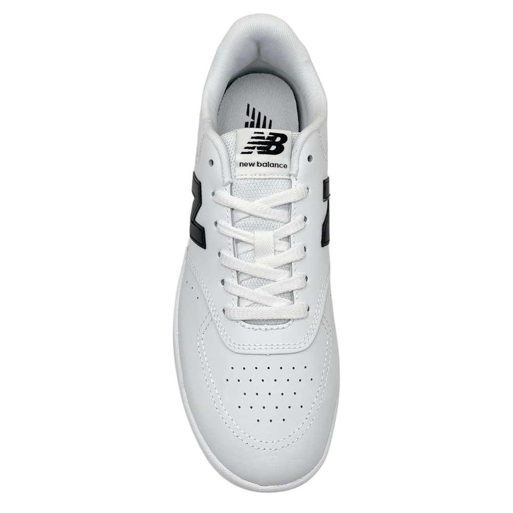 New Balance Mens BB80 Casual Leather Sneakers Size 8 White Black Low Top Fashion - Picture 5 of 12